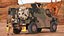 4x4 Bushmaster MR6 Camo Rigged 3D Model
