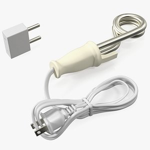 White Immersion Water Heater 3D