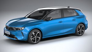 3D model Vauxhall Astra Basic 2022