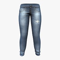 Light Blue Boyfriend Jeans Pants