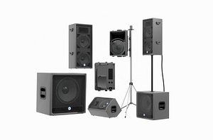 speaker sound 02 - blender 3d model