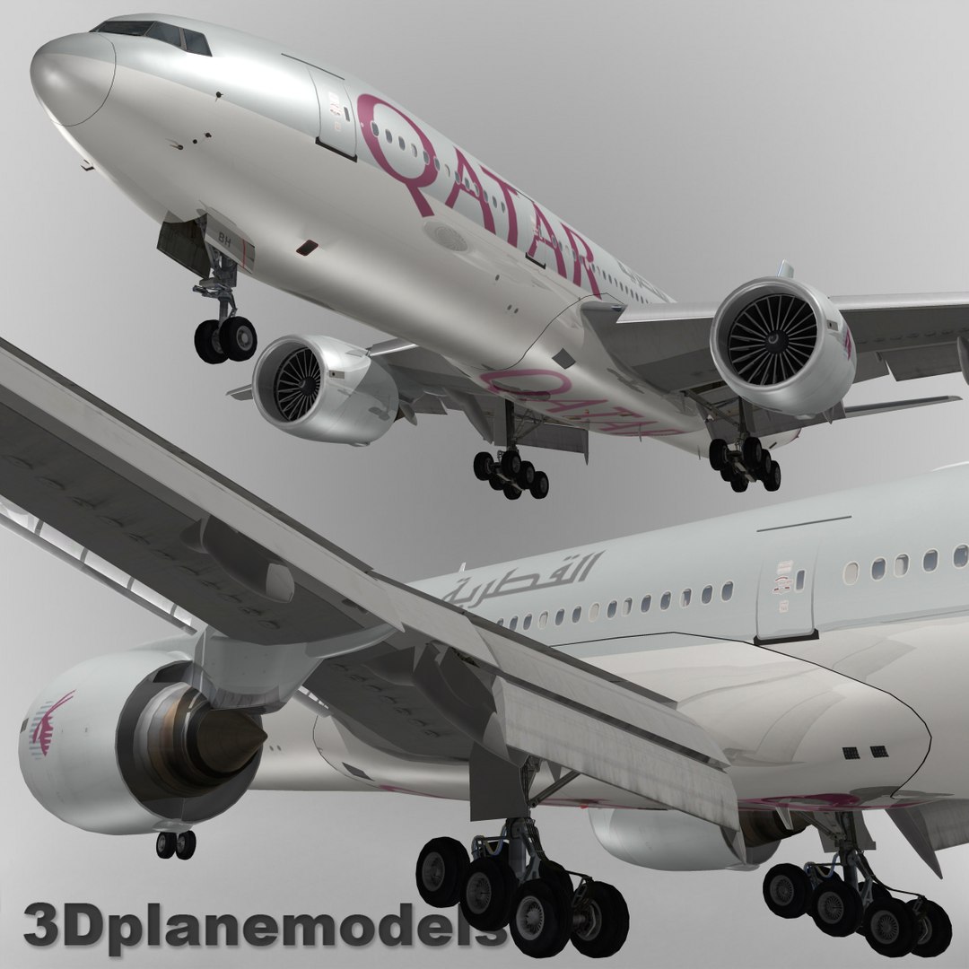 3d Boeing 777-200lr