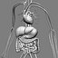 human anatomy pumping heart 3d model