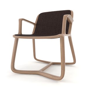 THELOS RIZA Upholstered wooden armchair