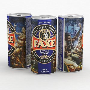 Beer Can Faxe Royal Export 1000ml 2022 3D