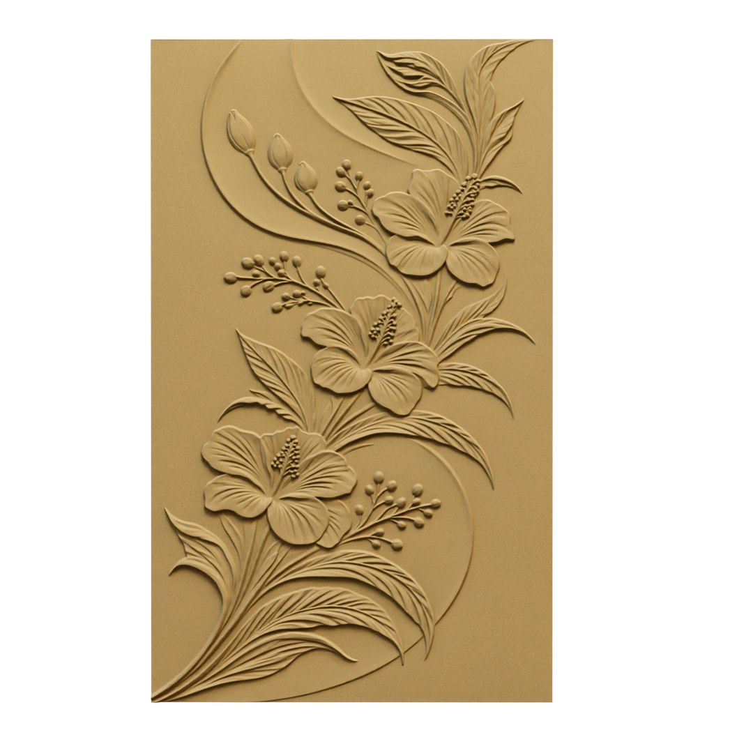 Modern  Hibiscus Blossoms mural Relief Wall Panel STL CNC 110 3D model https://p.turbosquid.com/ts-thumb/c4/ADBloO/I5/a1/png/1793070751/1920x1080/fit_q87/94eeebcea88f0add7d778be739ce55c13f5f5596/a1.jpg