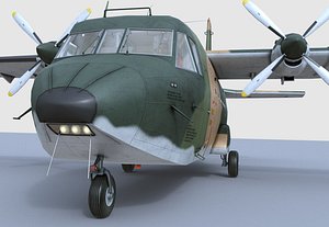 3D CASA 212 Aviocar model