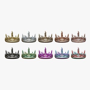 3D 10 Nature Crown A Collection - Fantasy Character Design model