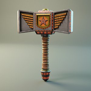 Fantasy hammer 3D model