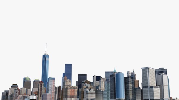 cityscape manhattan new york 3d model