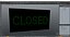 LED Light Business Sign Closed Green OFF
