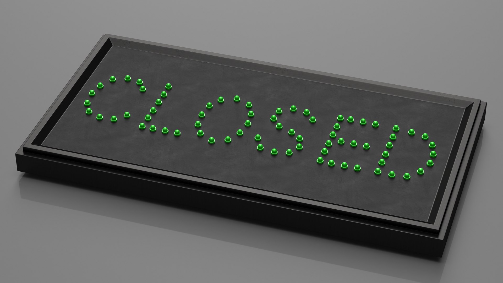 3D model LED Light Business Sign Closed Green OFF https://p.turbosquid.com/ts-thumb/c4/IMoSqG/Uf/ledlightbusinesssignclosedgreenoff3dmodel005/jpg/1691524876/1920x1080/fit_q87/f9e3d4a808989a4f2ad81e089260e5147e5b8e98/ledlightbusinesssignclosedgreenoff3dmodel005.jpg