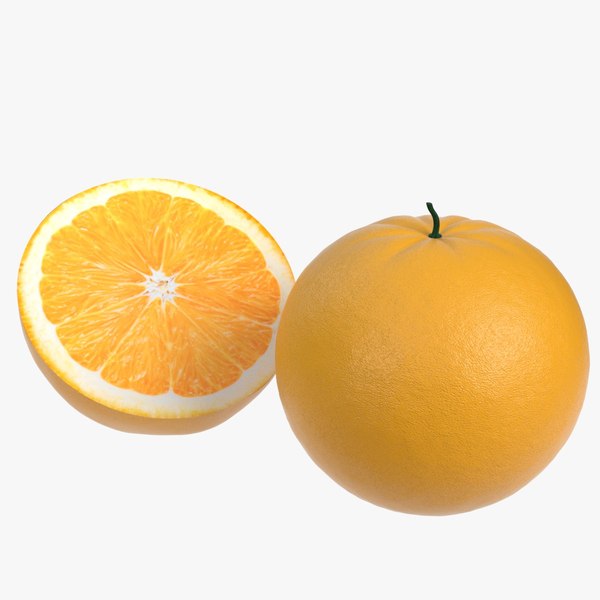 oranges half ready 3D model