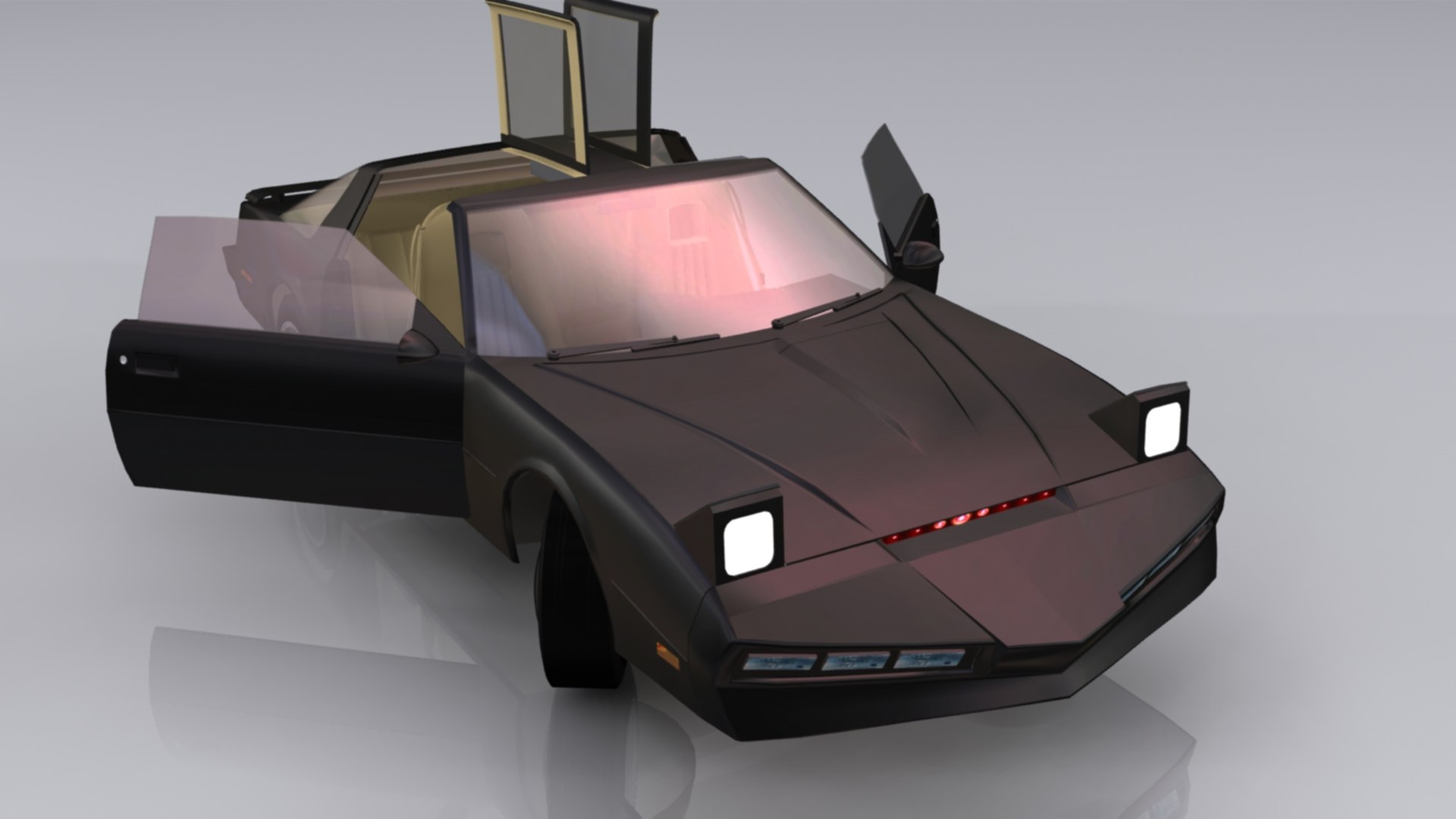 3D Cars KITT And KARR Knight Rider Model - TurboSquid 2263011