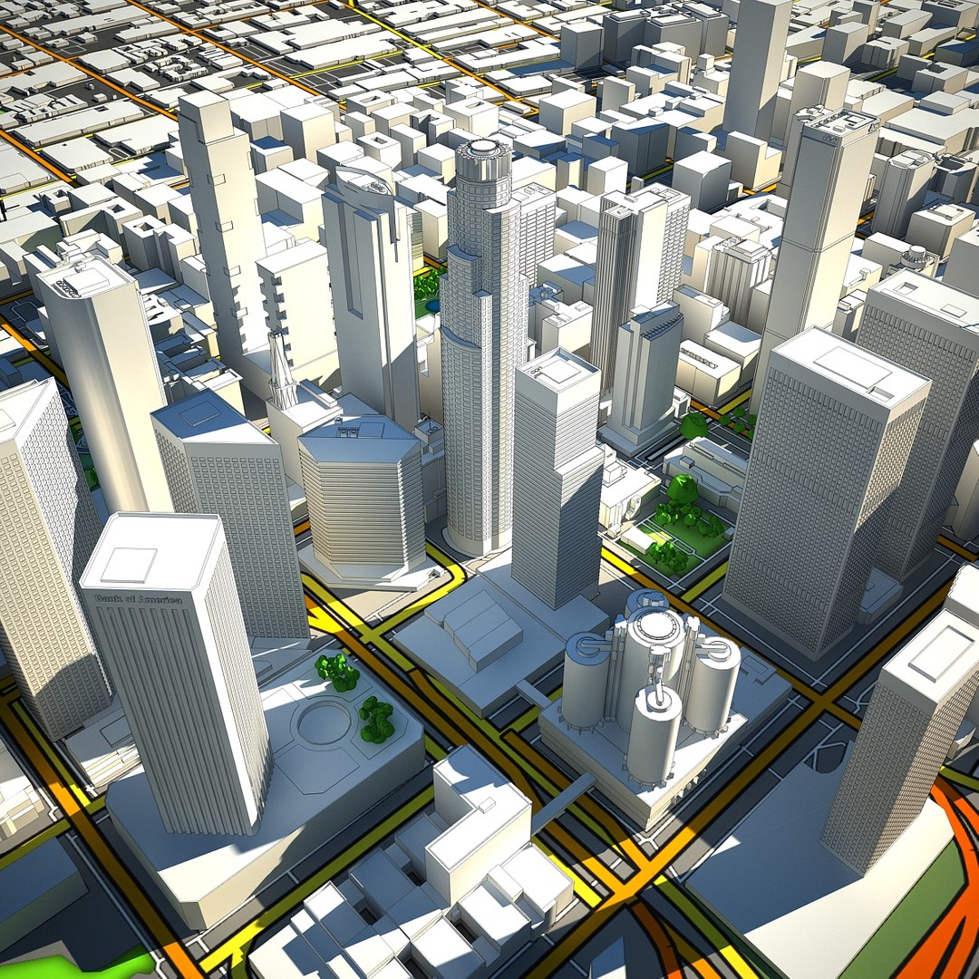 Los angeles 3D model - TurboSquid 1496188