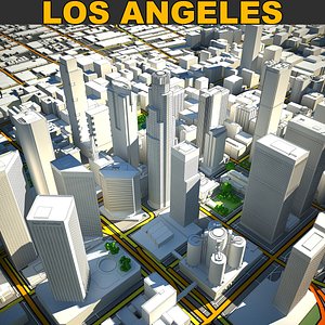 los angeles 3D model