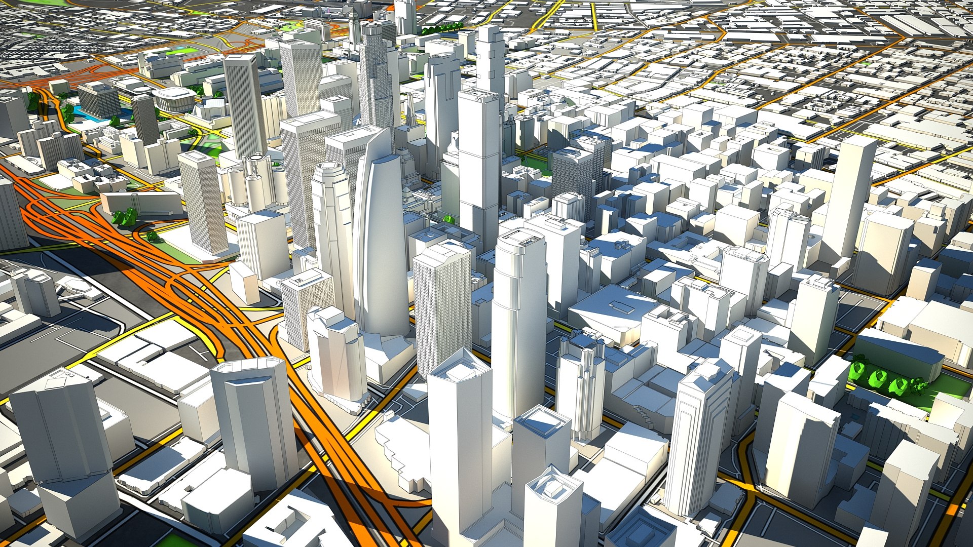 Los angeles 3D model - TurboSquid 1496188
