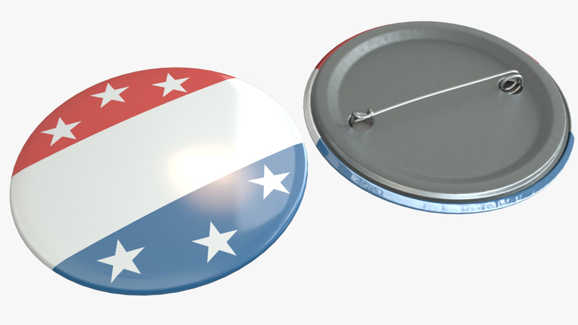 Election Button 3D - TurboSquid 1627581