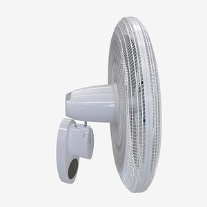 002 White Plastic Wall Fan model