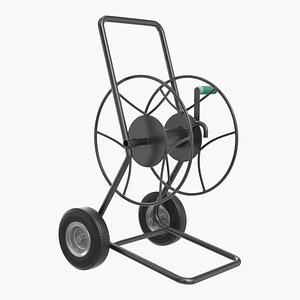 Garden Water Hose Reel Cart 3D Model