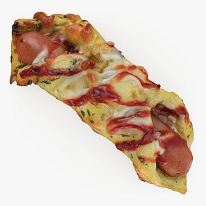 3D Sausage Bread model