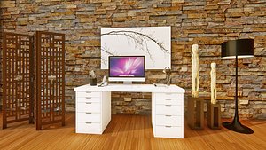 3D ikea office desk