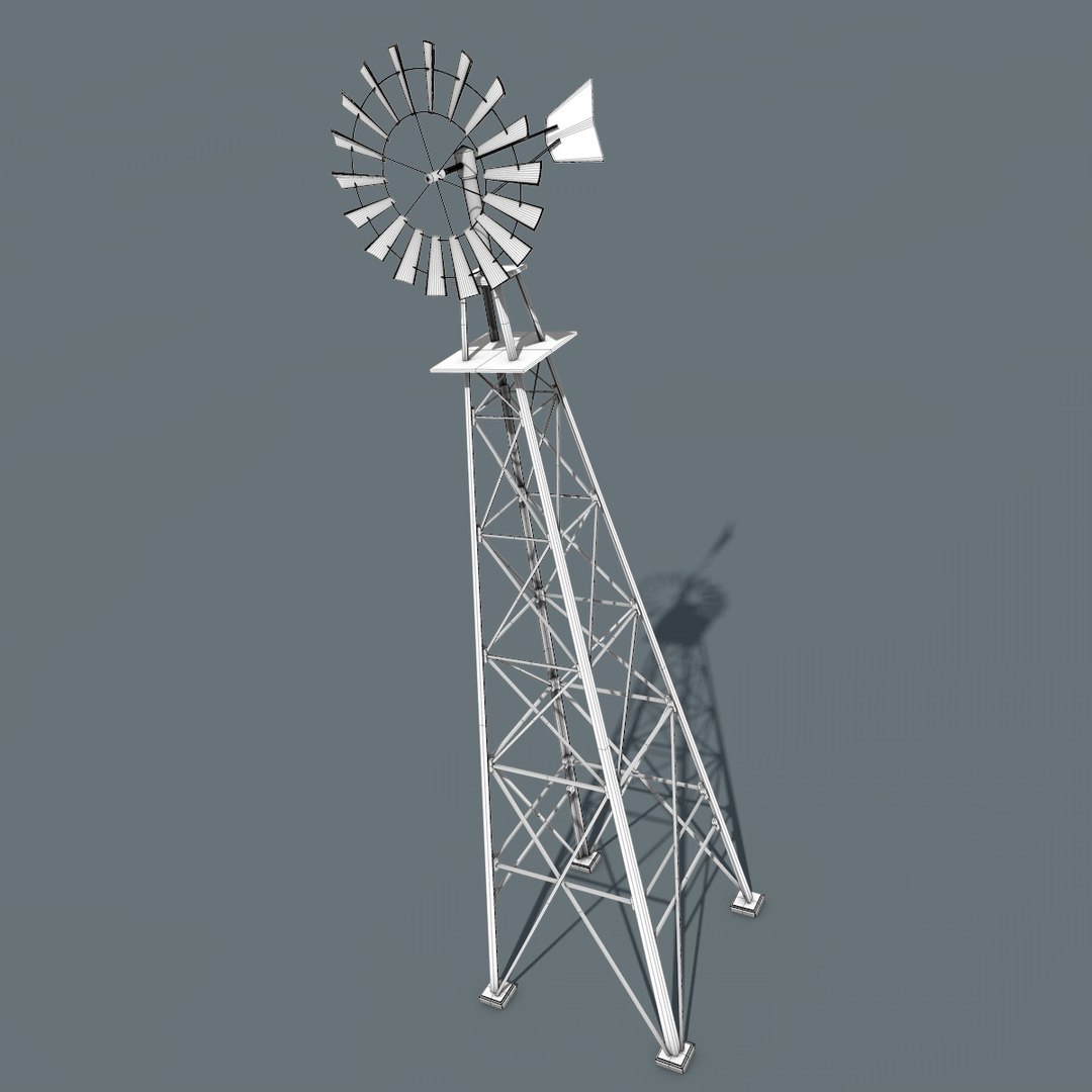 windmill wood obj