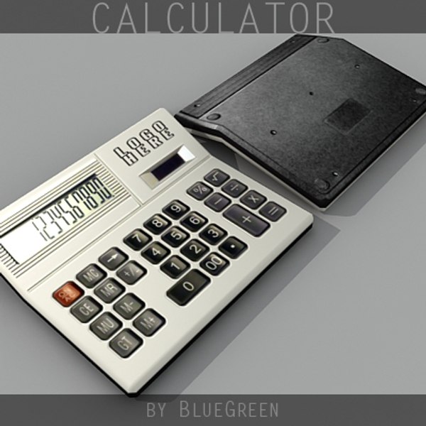 3d calculator model