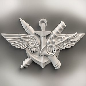 Icon wing anchor gun antimony bullet for milling on a CNC machine