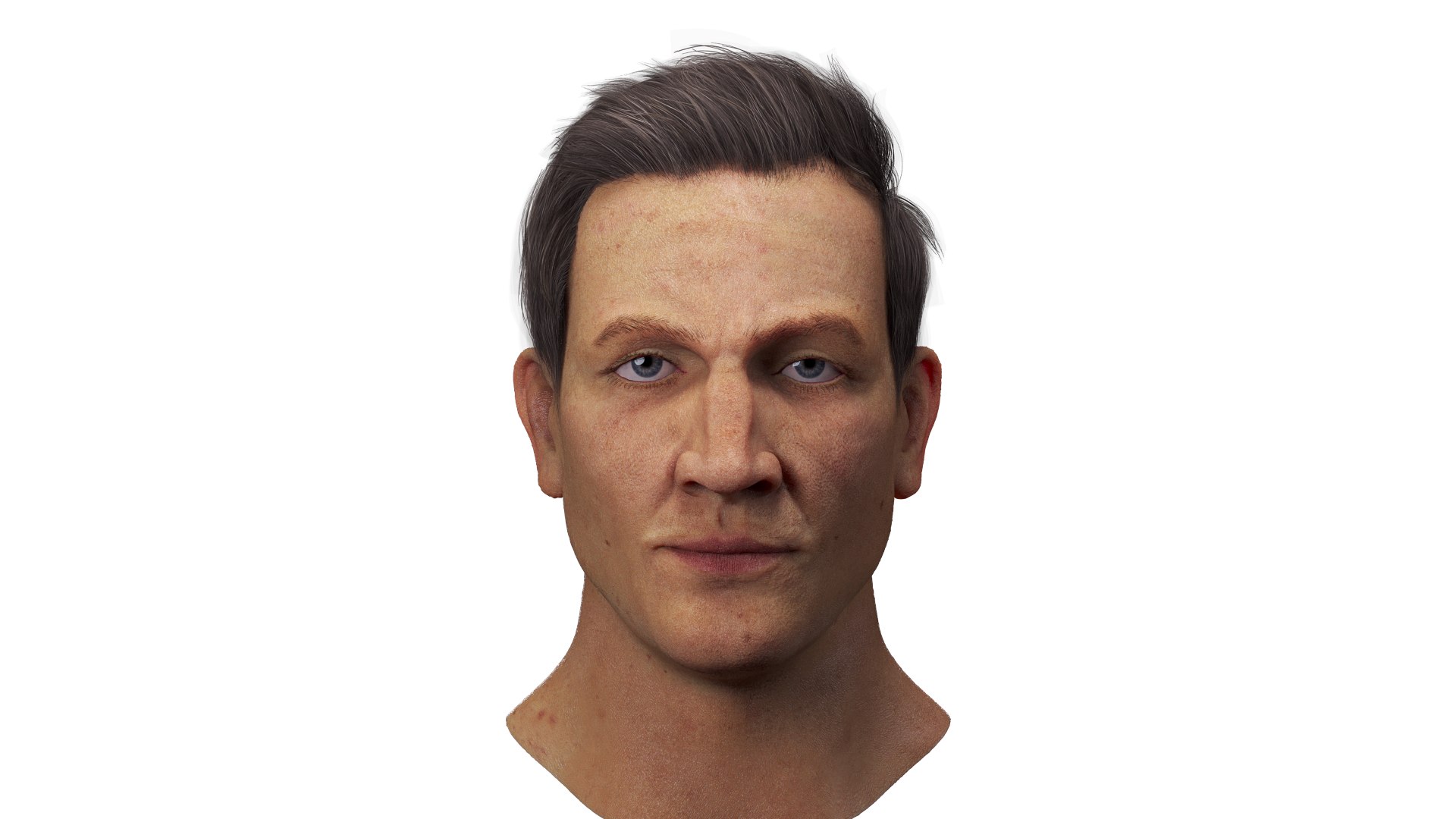 Realistic Man Face - 3D model by Bukachell (@Bukachell) [dccae52]