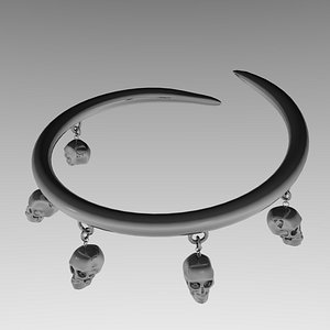 Skulls bracelet (charms)