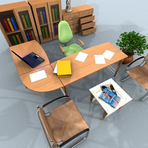 maya modular office set