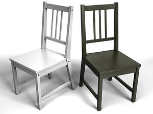 3D chair ikea stefan model