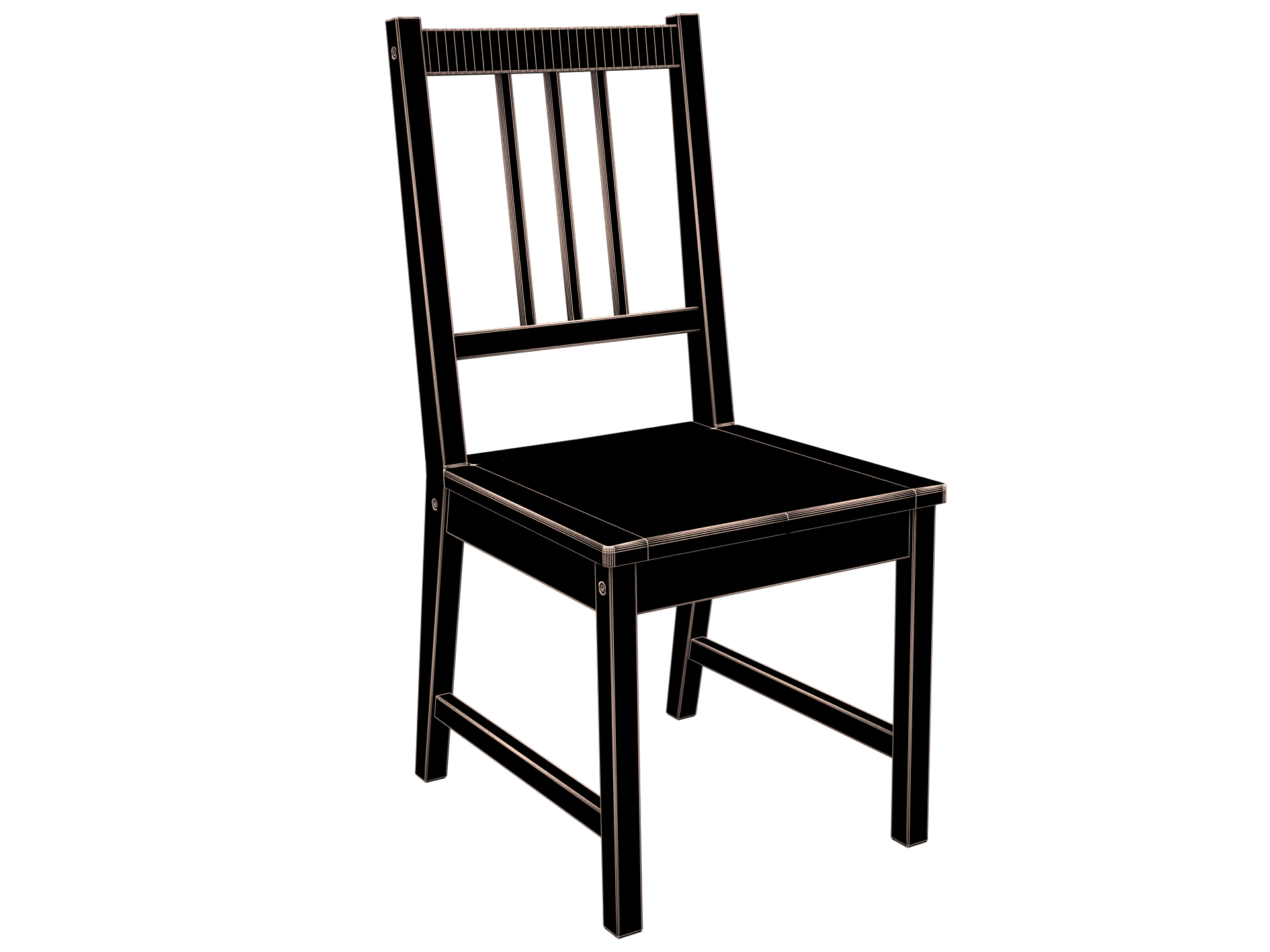 3D chair ikea stefan model - TurboSquid 1673393