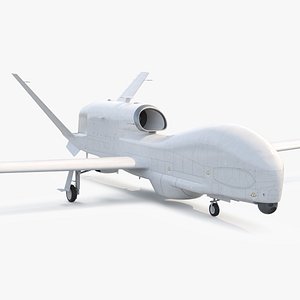 Long-range Reconnaissance UAV Rigged 3D model