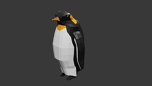 3D cute penguin animation model