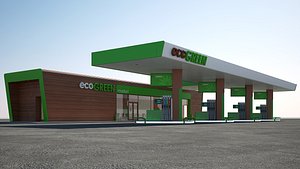 3dsmax gas station