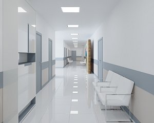 3D model realistic hospital