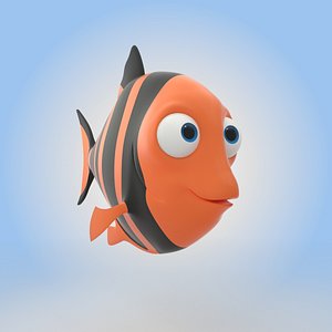 Tiger Barb Fish 3D model