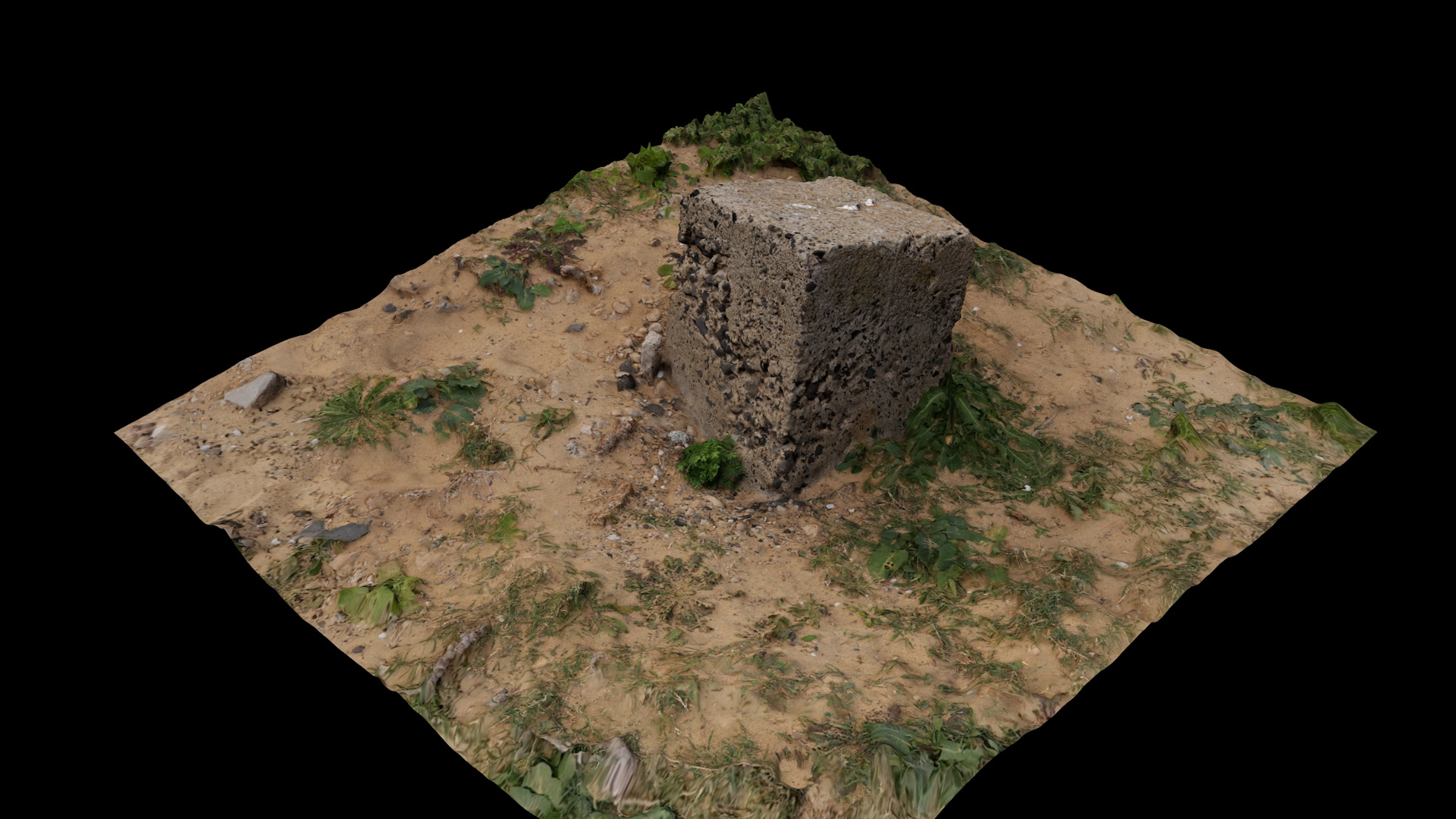 Sand obstacle item scan 001 model - TurboSquid 2178176