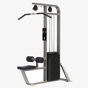 Gym Lat Machine 3D model