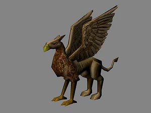 3d griffon creature