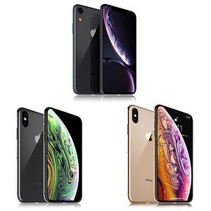 3D apple iphone xr black model