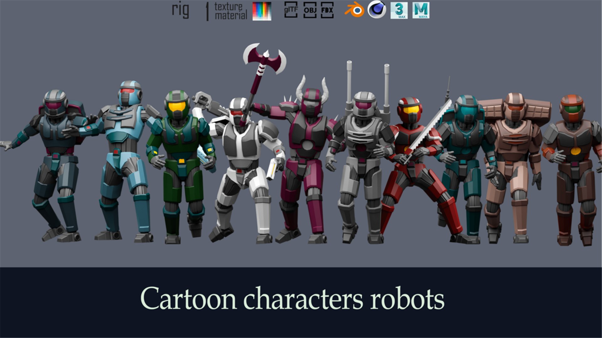 3D Cartoon characters robots Low poly asset pack model https://p.turbosquid.com/ts-thumb/c5/o4VvBz/NE/1/png/1761329167/1920x1080/fit_q87/46897ae7c4dc3355aec225bee836b29a1ec6da88/1.jpg