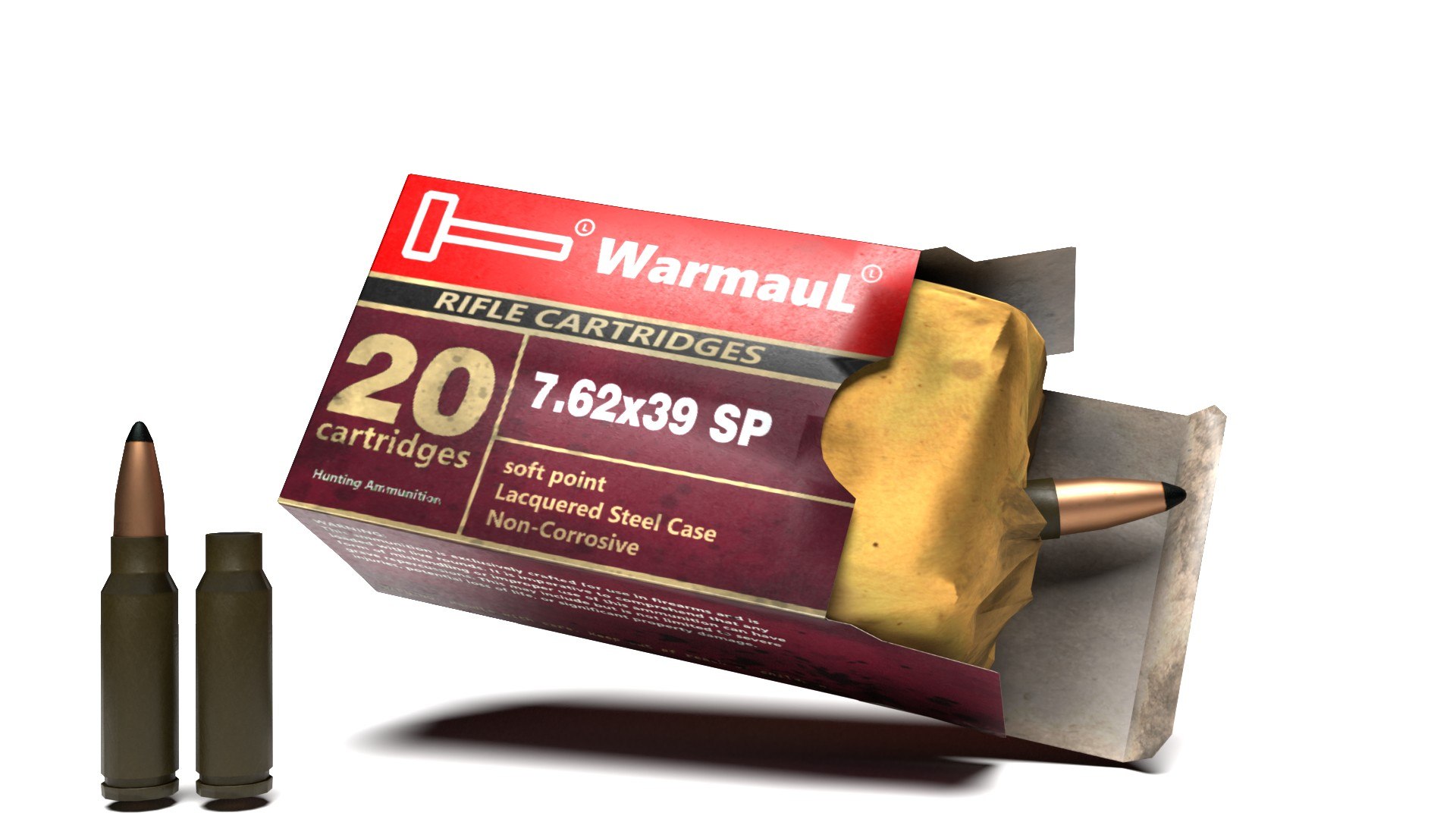 3D Ammunition Boxes 7 62x39 for AK SKS RPD - TurboSquid 2150940