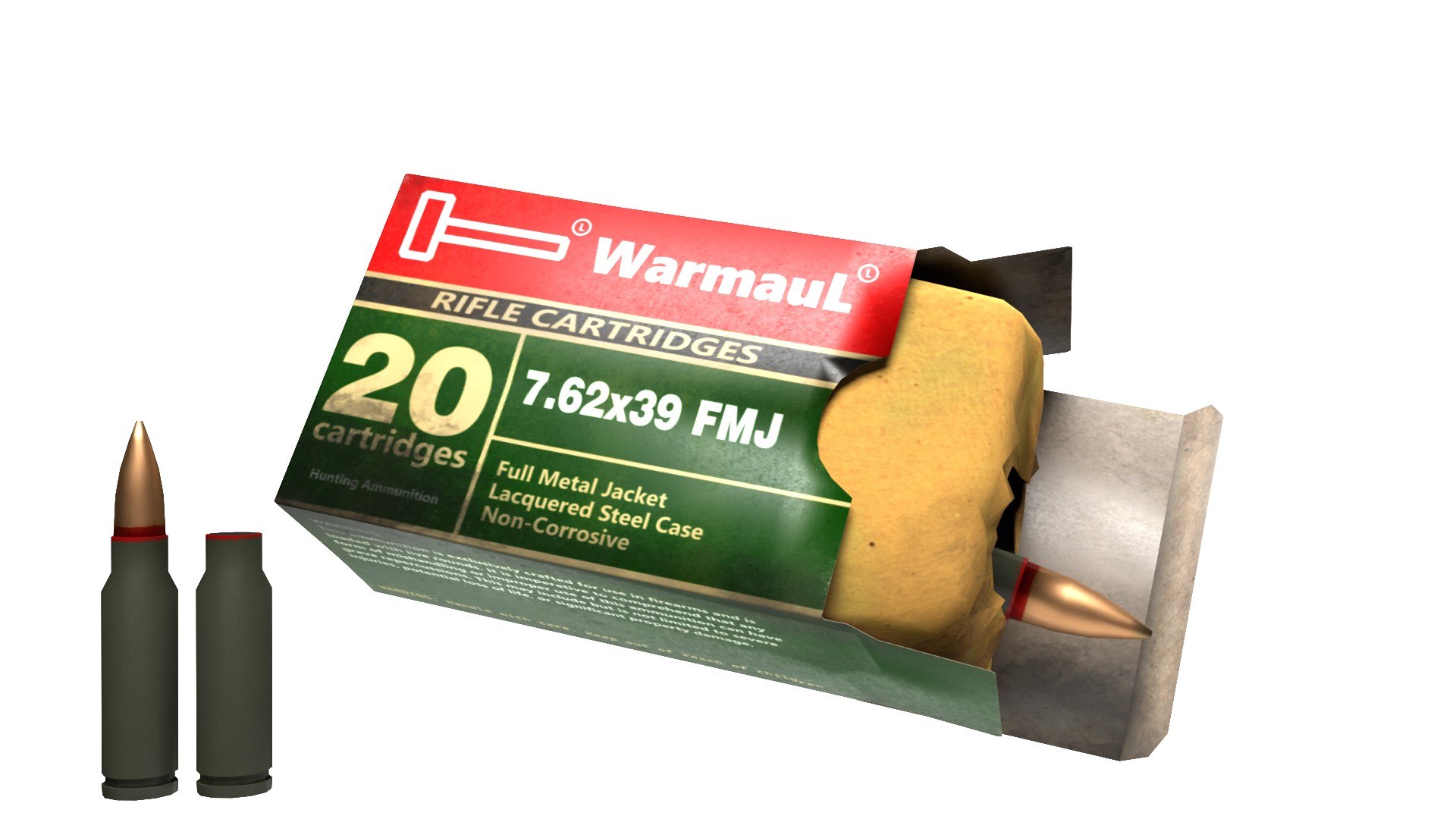 3D Ammunition Boxes 7 62x39 for AK SKS RPD - TurboSquid 2150940