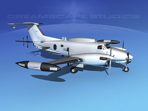 Beechcraft RC-12Q Guardrail Bare Metal
