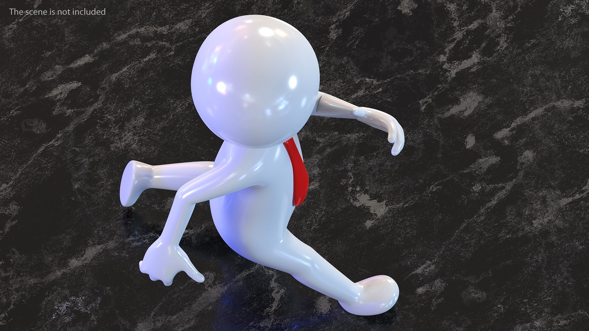 Running Stickman With Red Tie 3D Model $29 - .3ds .blend .c4d .fbx .max .ma  .lxo .obj - Free3D