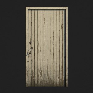 polys door wood 3D