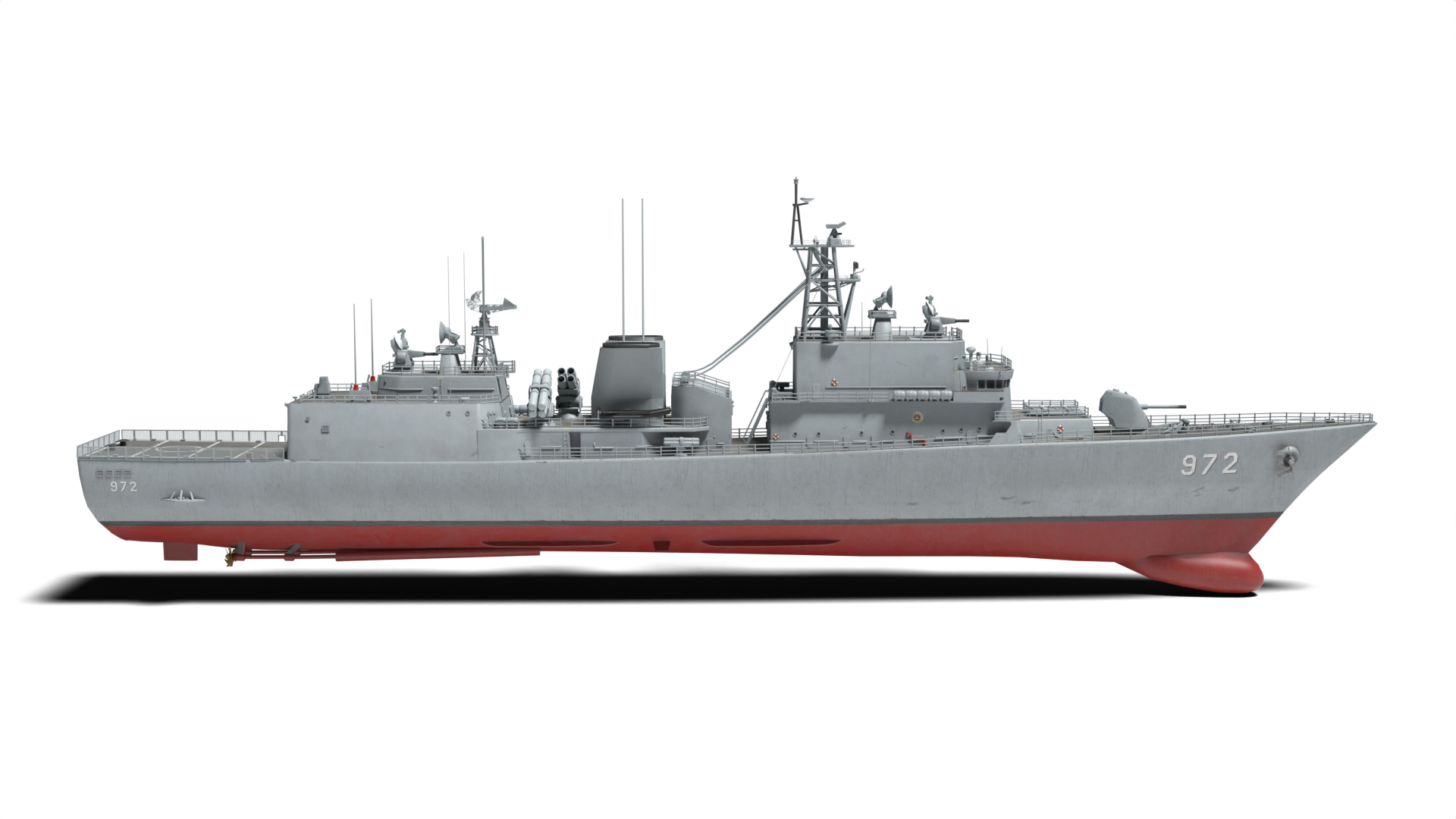 3D Model Korean Destroyer Eulji Mundeok - TurboSquid 2207466